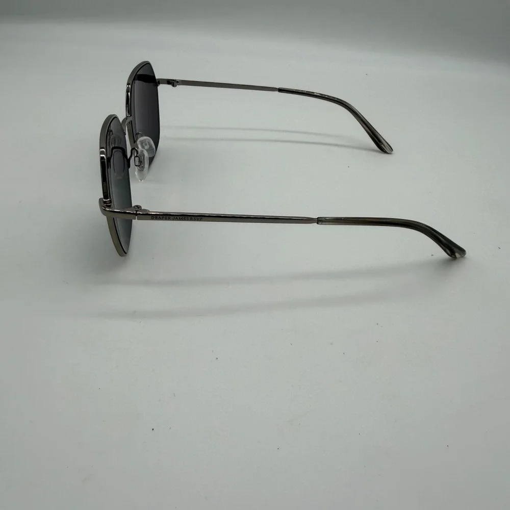 Draper James RSVP DJ9027 Silver Geometric Sunglasses 100% UV Protection